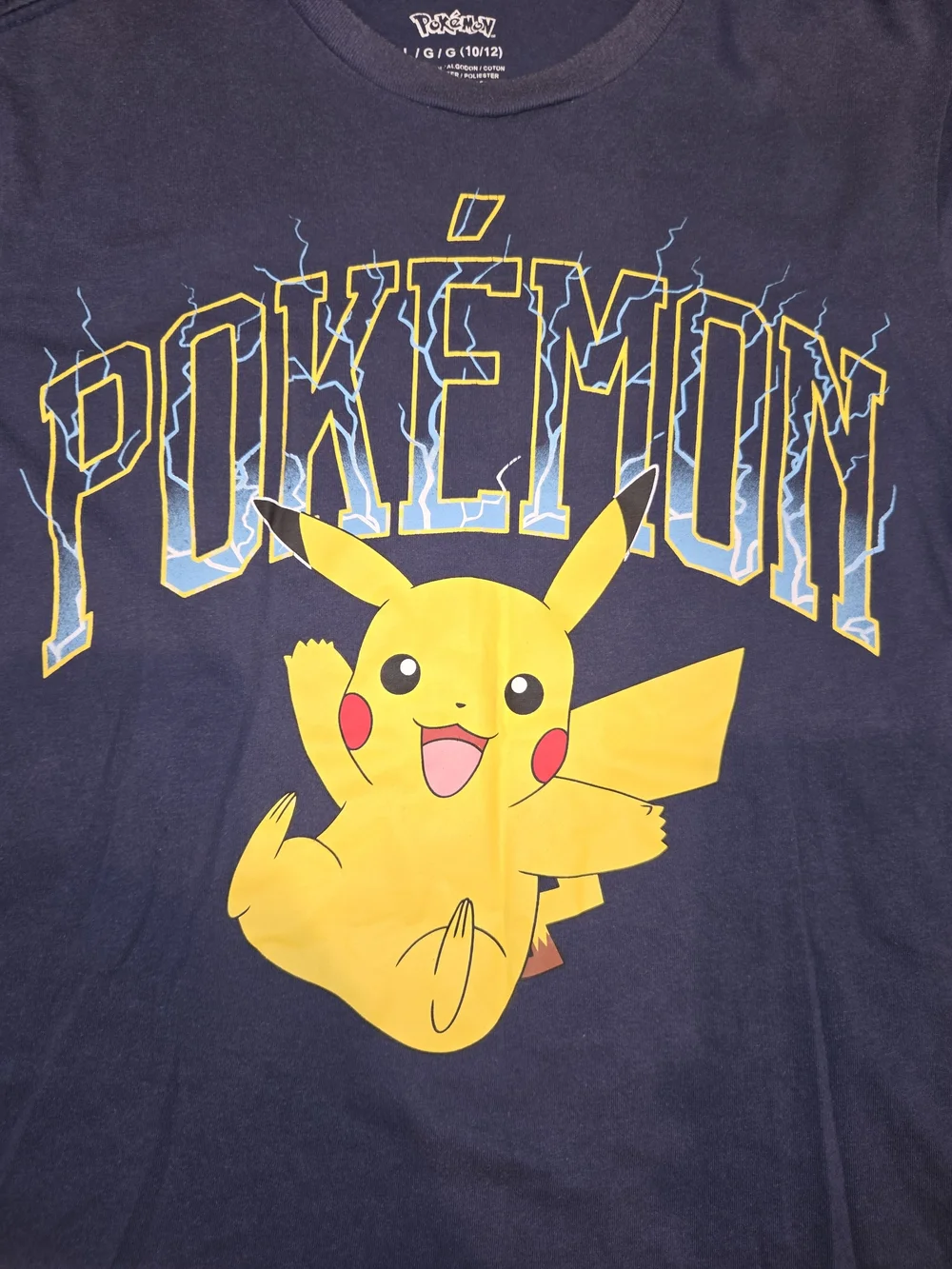 Pikachu Kids Short Sleeve Tee - Navy
